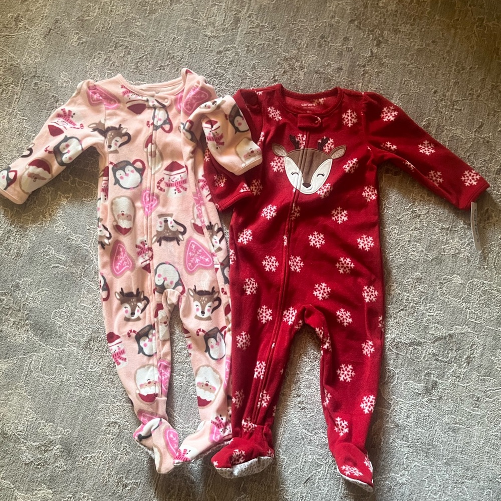 Carters Christmas pajamas